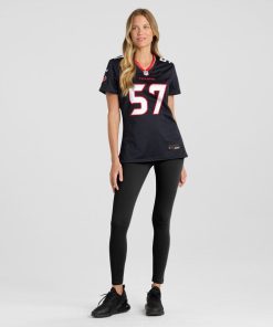 Alternative view of Blake Fisher Houston Texans Nike Women's Team Game Jersey -  Navy