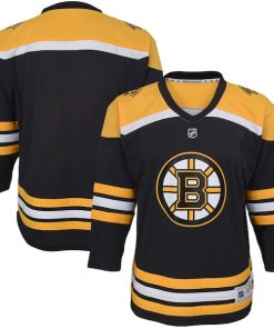 Boston Bruins Youth Home Replica Blank Jersey - Black