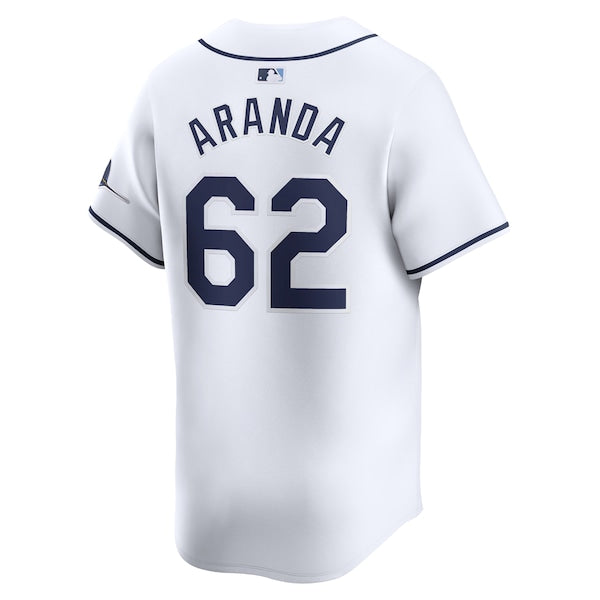 Jonathan Aranda Tampa Bay Rays Nike Home Limited Player Jersey - White - Image 3