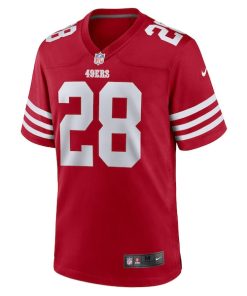 Alternative view of Trey Sermon San Francisco 49ers Nike Player Game Jersey - Scarlet