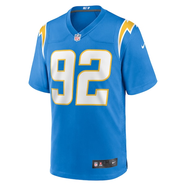 Justin Eboigbe Los Angeles Chargers Nike Team Game Jersey - Powder Blue - Image 2