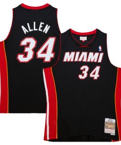 Ray Allen Miami Heat 2012/13 Hardwood Classics Swingman Jersey - Black