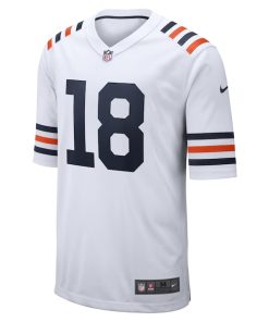 Alternative view of Caleb Williams Chicago Bears Nike 2024 NFL Draft 2nd Alternate Game Player Jersey - White
