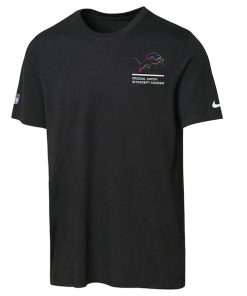 Alternative view of Detroit Lions Nike Youth 2025 NFL Crucial Catch Tri-Blend Dri-FIT T-Shirt - Black