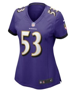 Alternative view of Kyle Van Noy Baltimore Ravens Nike Women's  Game Jersey -  Purple