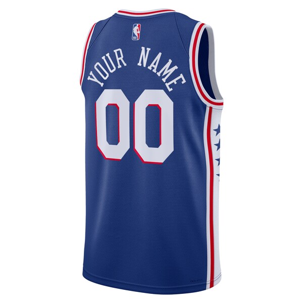 Philadelphia 76ers Nike Unisex 2022/23 Swingman Custom Jersey Royal - Icon Edition - Image 3