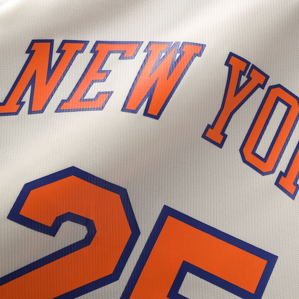 Jalen Brunson New York Knicks Youth 2025/26 City Edition Fast Break Jersey - Cream - Image 4