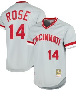 Pete Rose Cincinnati Reds Cooperstown Collection Authentic Jersey - Gray