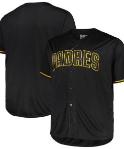 San Diego Padres Profile Big & Tall Blackout Replica Jersey