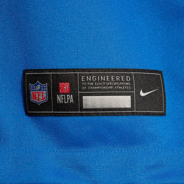Raequan Williams Detroit Lions Nike Team Game Jersey - Blue - Image 6