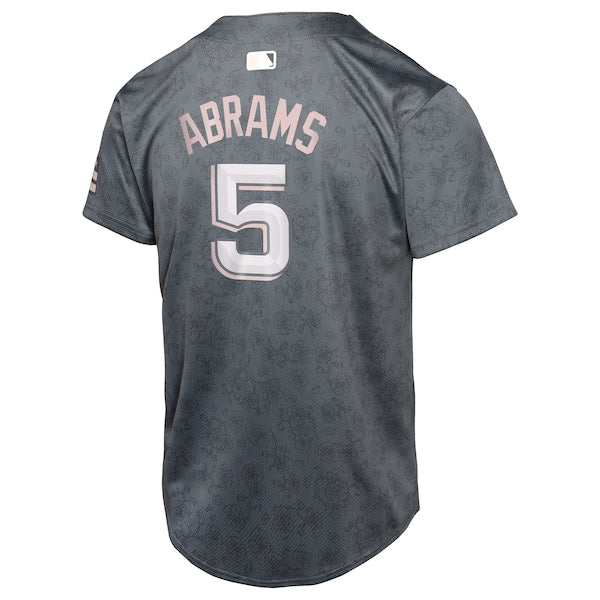 C.J. Abrams Washington Nationals Nike Youth City Connect Limited Player Jersey - Charcoal - Image 3