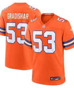 Randy Gradishar Denver Broncos Nike Mile High Collection 1977 Throwback Retired Player Game Jersey - Orange