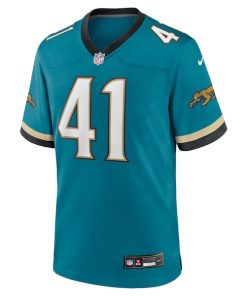 Alternative view of Josh Hines-Allen Jacksonville Jaguars Nike Prowler Throwback Player Game Jersey - Teal