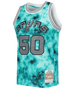 Alternative view of David Robinson San Antonio Spurs 1998/99 Galaxy Swingman Jersey - Teal