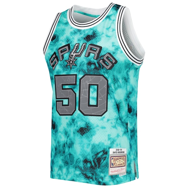 David Robinson San Antonio Spurs 1998/99 Galaxy Swingman Jersey - Teal - Image 2