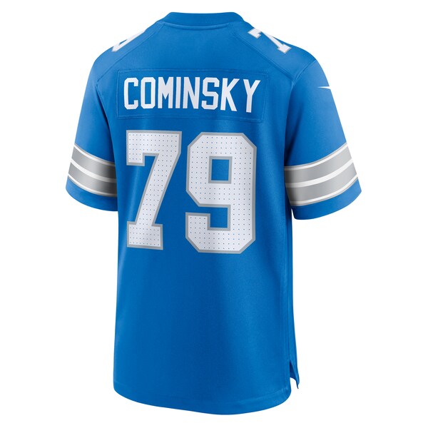 John Cominsky Detroit Lions Nike Team Game Jersey - Blue - Image 3