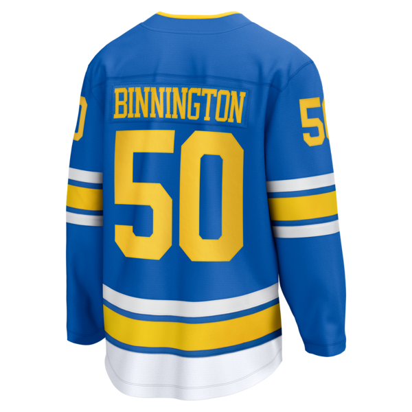 Jordan Binnington St. Louis Blues Home Breakaway Jersey - Blue - Image 2