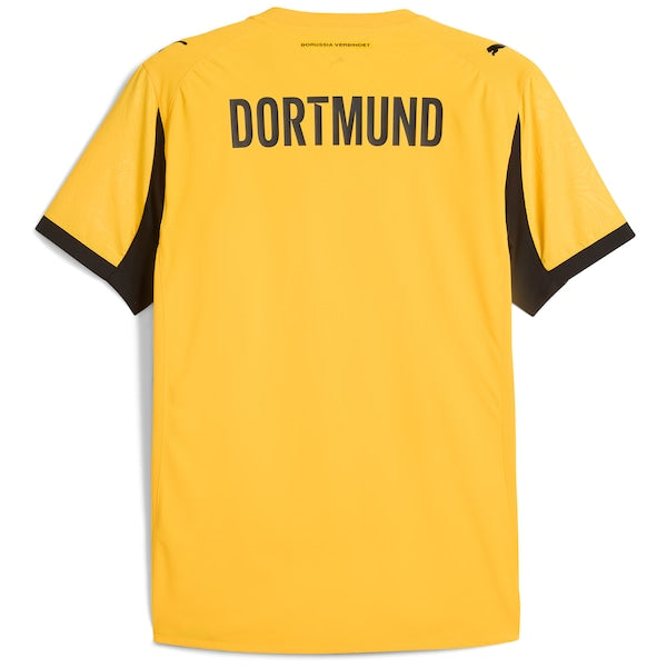 Borussia Dortmund Puma 2025/26 Cup Authentic Jersey - Yellow/Gray - Image 4