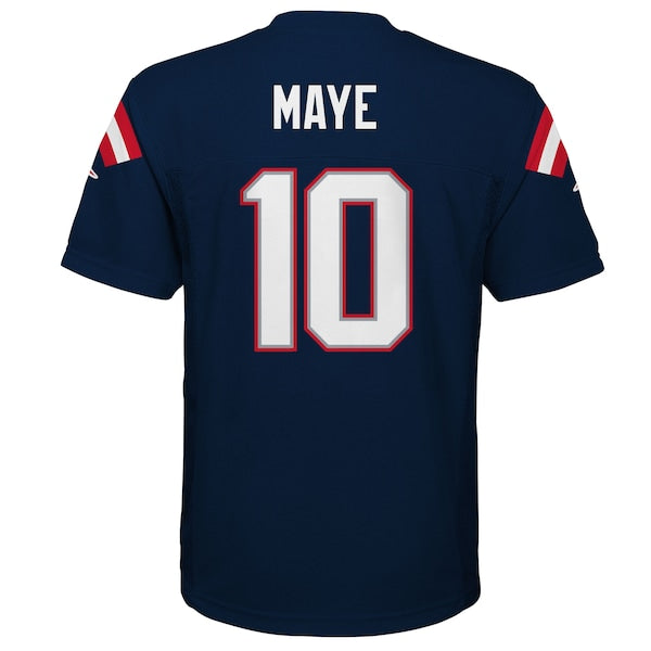 Drake Maye New England Patriots Outerstuff Preschool Replica Player Jersey - Navy - Image 3