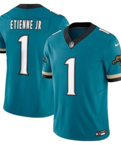 Travis Etienne Jacksonville Jaguars Nike Prowler Throwback Vapor F.U.S.E. Limited Jersey - Teal