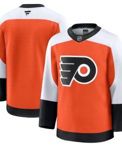 Alternative view of Philadelphia Flyers  Away Premium Jersey - White/Burnt Orange/Black