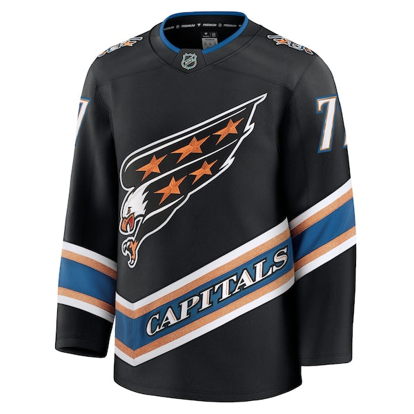TJ Oshie Washington Capitals Alternate 50th Anniversary Premium Jersey - Black/Red - Image 3