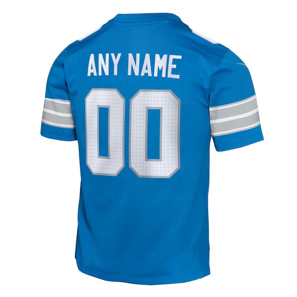 Detroit Lions Nike Youth Custom Game Jersey - Blue - Image 3