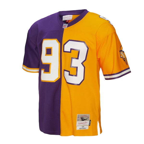 John Randle Minnesota Vikings 1998 Split Legacy Replica Jersey - Purple/Gold - Image 2