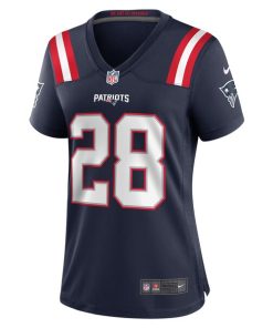 Alternative view of Ameer Speed New England Patriots Nike Women's Team Game Jersey -  Navy