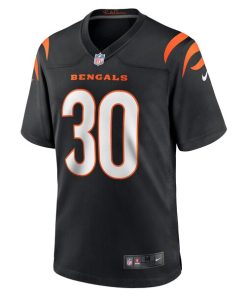 Alternative view of Chase Brown Cincinnati Bengals Nike Team Game Jersey -  Black
