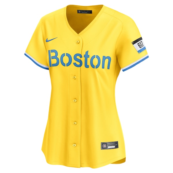 Rafael Devers Boston Red Sox Nike Women's City Connect Limited Player Jersey - Gold - Image 2