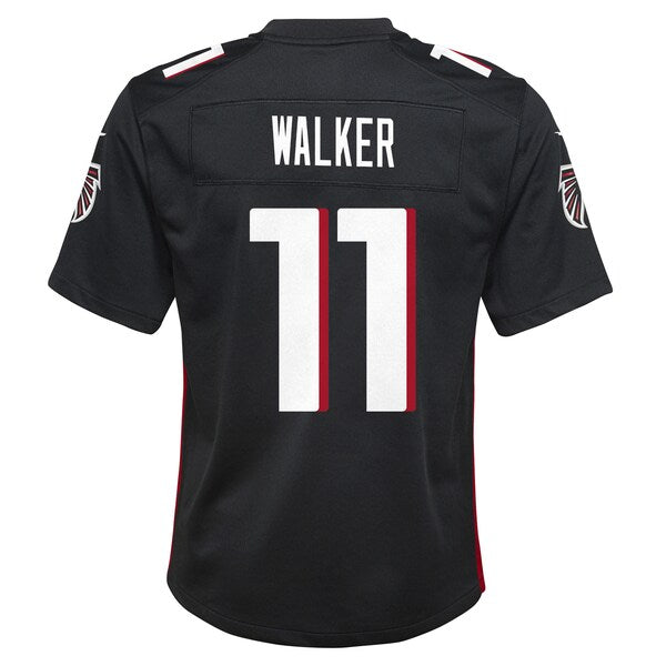 Jalon Walker Atlanta Falcons Nike Youth Team Game Jersey - Black - Image 3