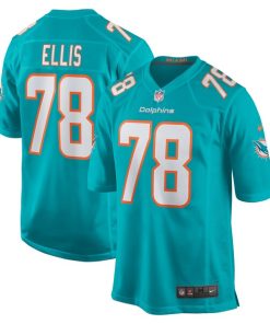 Justin Ellis Miami Dolphins Nike  Game Jersey -  Aqua