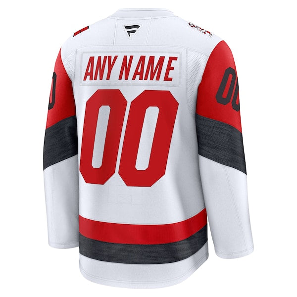 Carolina Hurricanes Away Premium Custom Jersey - White - Image 3