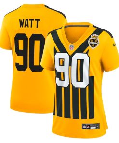 T.J. Watt Pittsburgh Steelers Nike Women's Alternate 1933 Throwback Game Jersey - Gold/Black