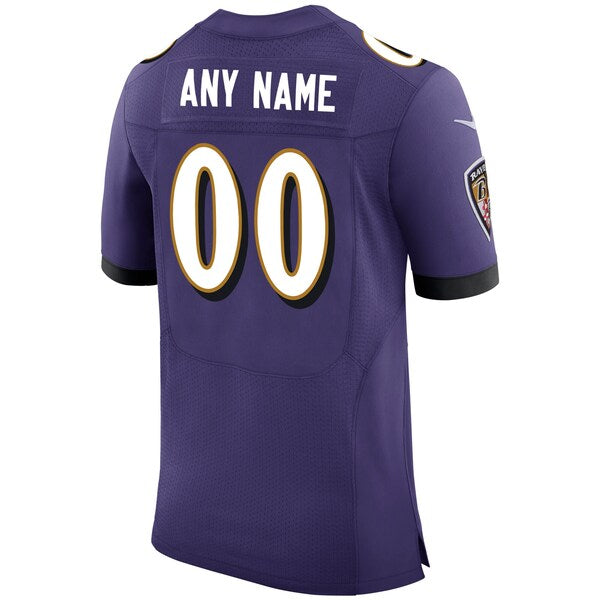 Baltimore Ravens Nike Speed Machine Custom Elite Jersey - Purple - Image 3
