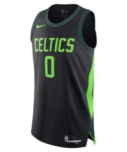 Alternative view of Jayson Tatum Boston Celtics Nike 2024/25 Authentic Player Jersey - City Edition - Black