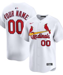 St. Louis Cardinals Nike Home Limited Custom Jersey - White/Light Blue