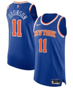 Jalen Brunson New York Knicks Nike Authentic Player Jersey - Icon Edition - Blue