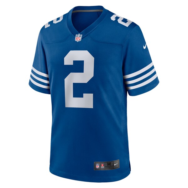 Men's Nike Carson Wentz Royal Indianapolis Colts Alternate Game Jersey/White - Image 3