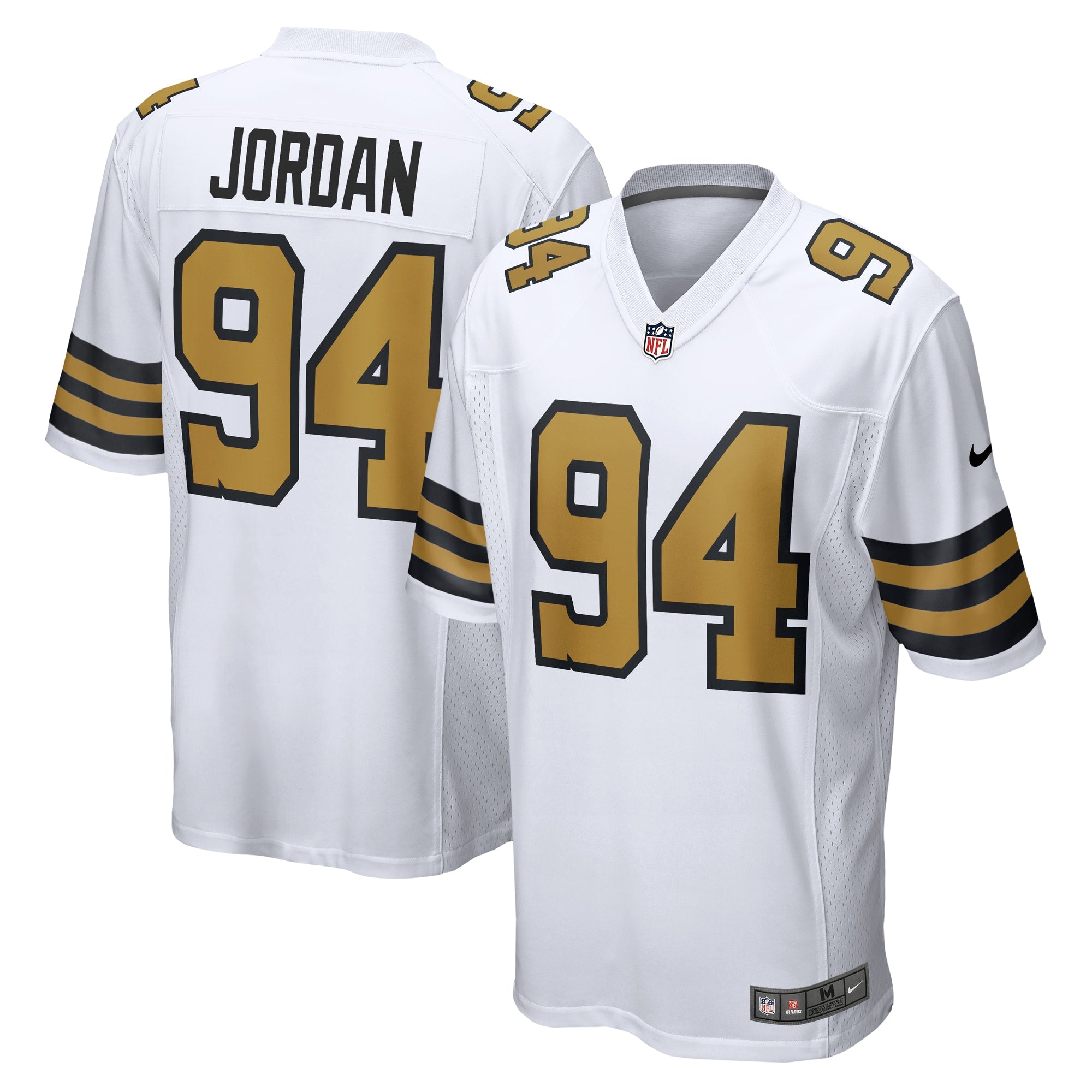 Cameron Jordan New Orleans Saints Nike Team Game Jersey - Black/White - Image 5