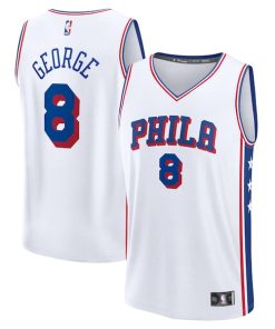 Paul George Philadelphia 76ers  Fast Break Replica Player Jersey - Association Edition - White
