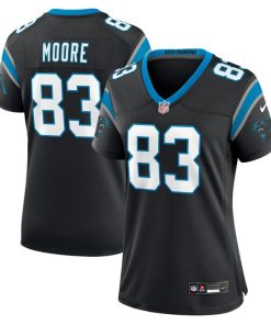 Alternative view of David Moore Carolina Panthers Nike Women's  Game Jersey -  Black