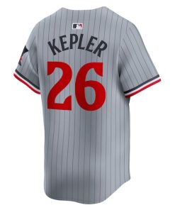 Alternative view of Max Kepler Minnesota Twins Nike Road Limited Player Jersey?¨C Gray