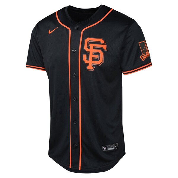 San Francisco Giants Nike Youth Alternate Limited Jersey - Black - Image 2