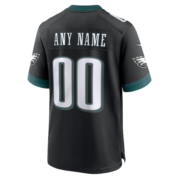Philadelphia Eagles Nike Alternate Custom Game Jersey - Black - Image 3