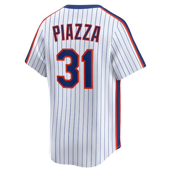 Mike Piazza New York Mets Nike Throwback Cooperstown Collection Limited Jersey - White - Image 3