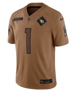 Alternative view of Kyler Murray Arizona Cardinals Nike 2023 Salute To Service Limited Jersey - Brown