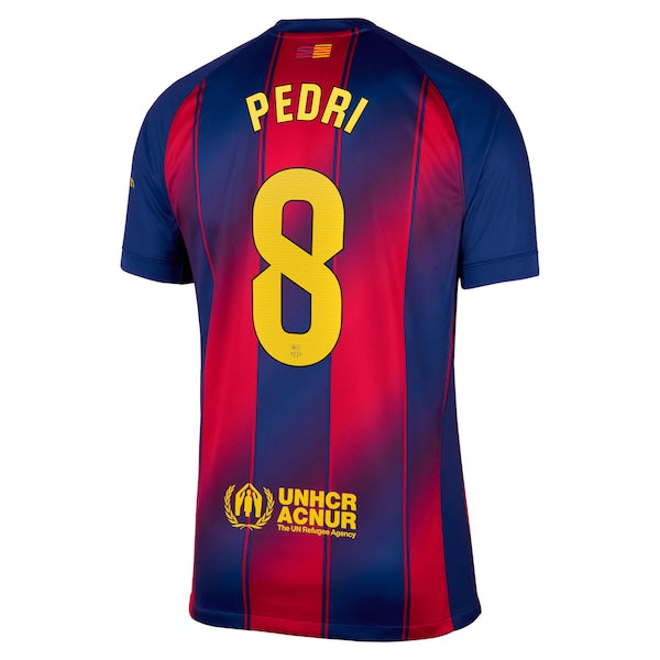 Pedri Barcelona Nike 2025/26 Home Replica Jersey - Navy - Image 3
