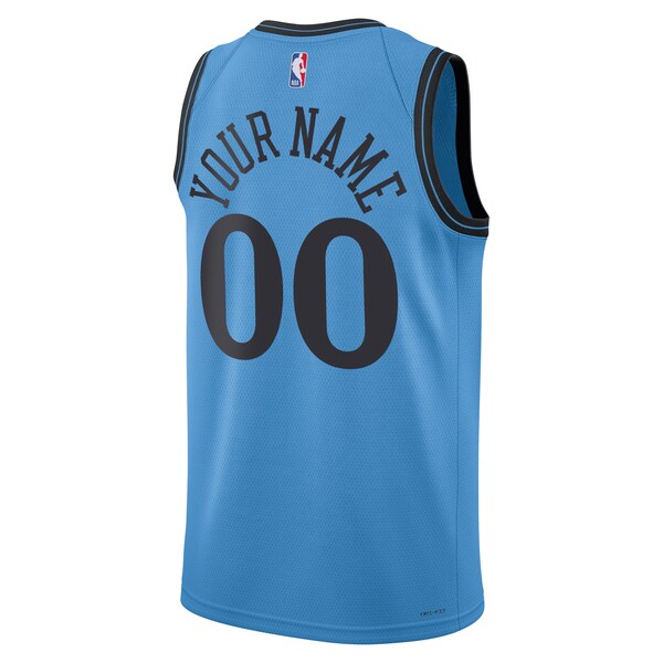 LA Clippers Nike Unisex 2024/25 Custom Swingman Jersey - City Edition - Light Blue - Image 3